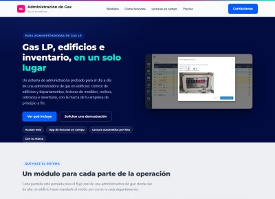 Micrositio del Sistema de Administración de Gas en Edificios
